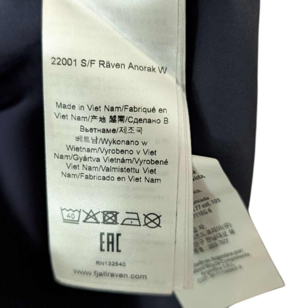 Fjallraven x Specialized Raven Anorak Women's Medium - Navy NWT - Picture 11 of 16